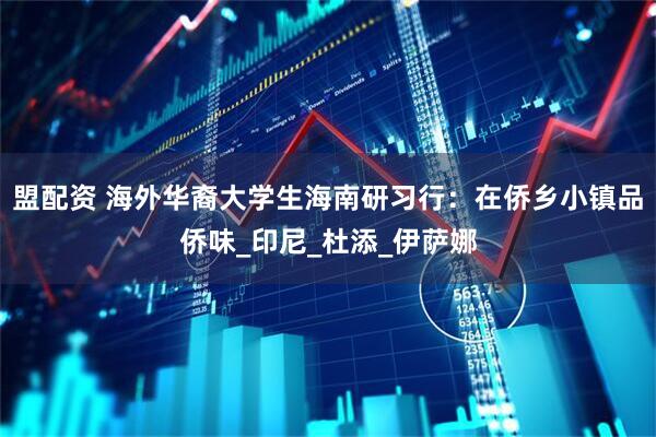盟配资 海外华裔大学生海南研习行：在侨乡小镇品侨味_印尼_杜添_伊萨娜